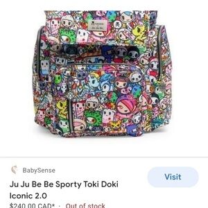 Ju-Ju-Be x Toki Doki Iconic 2.0 Diaper Bag/Backpack -